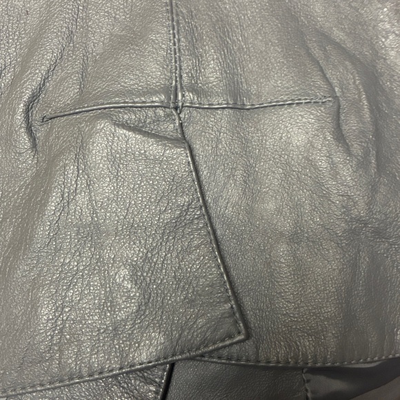 Metrostyle Gray Leather Jacket - Picture 12 of 14